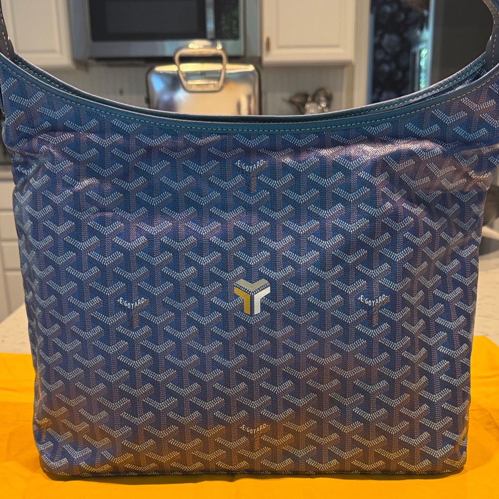 Goyard Blue and White Monogram Bag